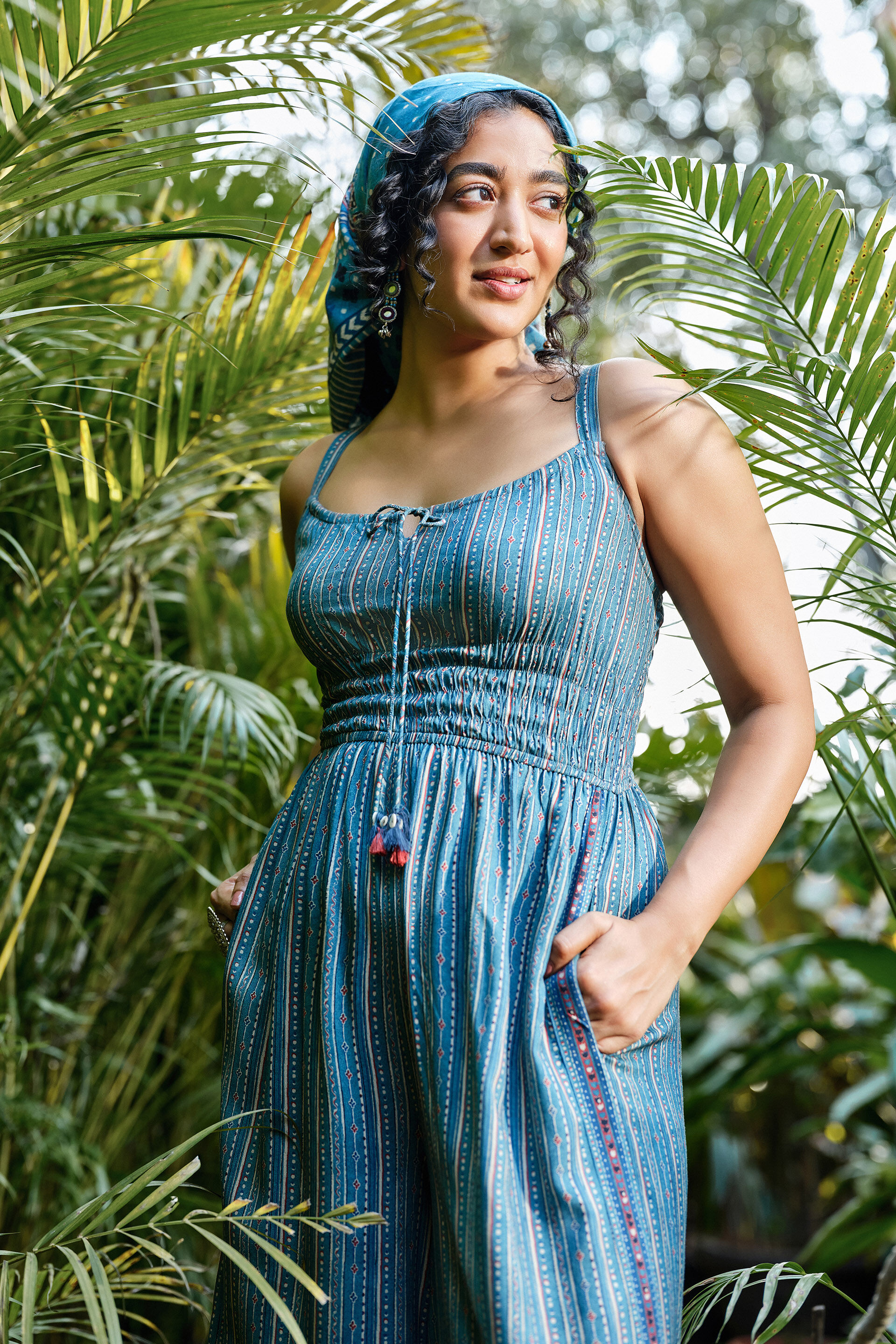 Ishita Blue Jumpsuit, Blue, image 4